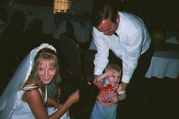 Uta and her dad with Levi